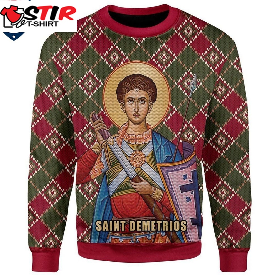 Hot Saint Demetrios Ugly Christmas Sweater