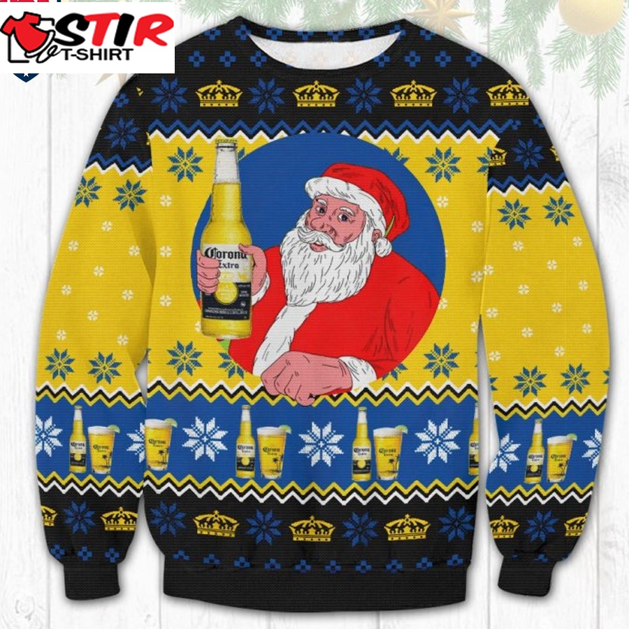Hot Santa Corona Extra Ugly Christmas Sweater