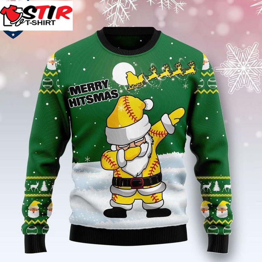 Hot Santa Dabbing Merry Hitsmas Ugly Christmas Sweater