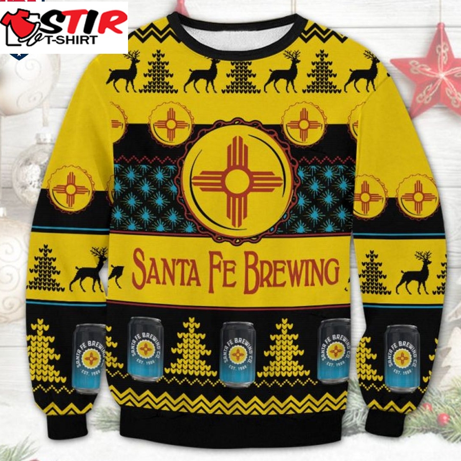 Hot Santa Fe Brewing Ugly Christmas Sweater