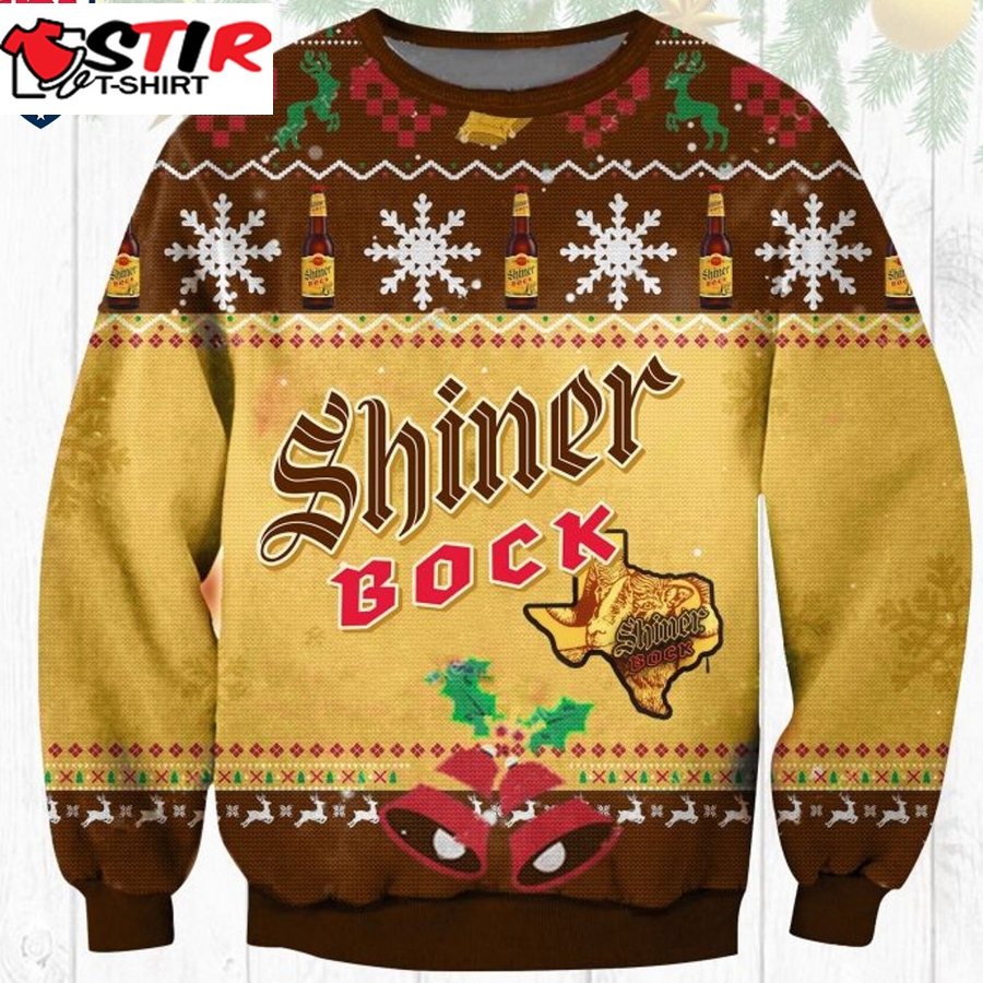 Hot Shiner Bock Ugly Christmas Sweater