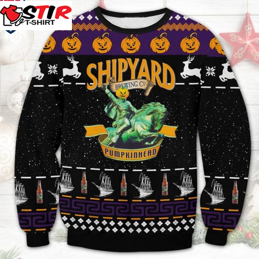 Hot Shipyard Pumpkinhead Ugly Christmas Sweater