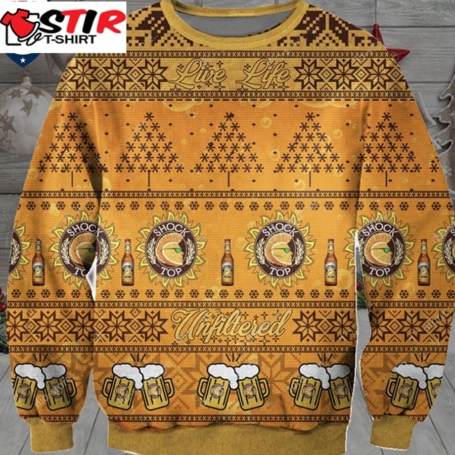 Hot Shock Top Ugly Christmas Sweater
