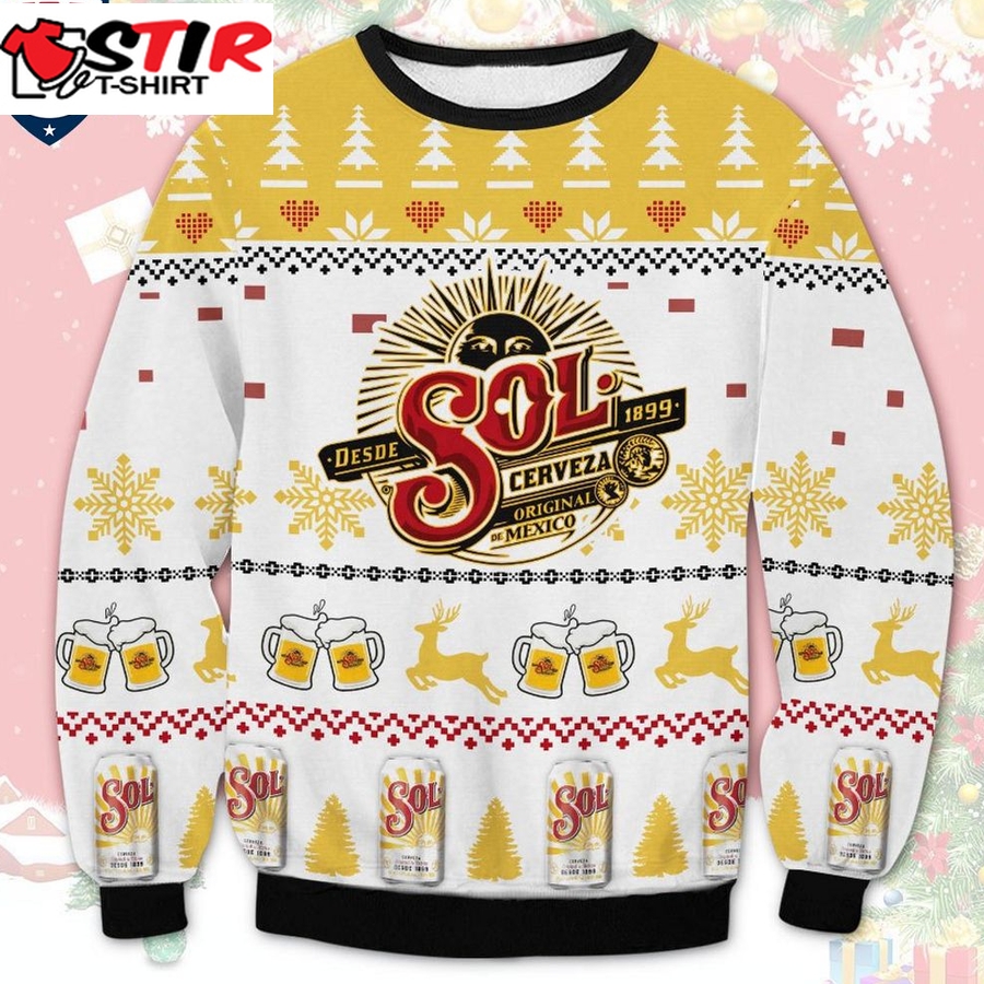 Hot Sol Beer Ugly Christmas Sweater