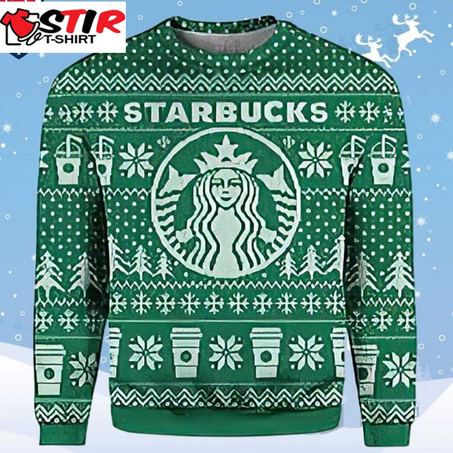 Hot Starbucks Coffee Ugly Christmas Sweater
