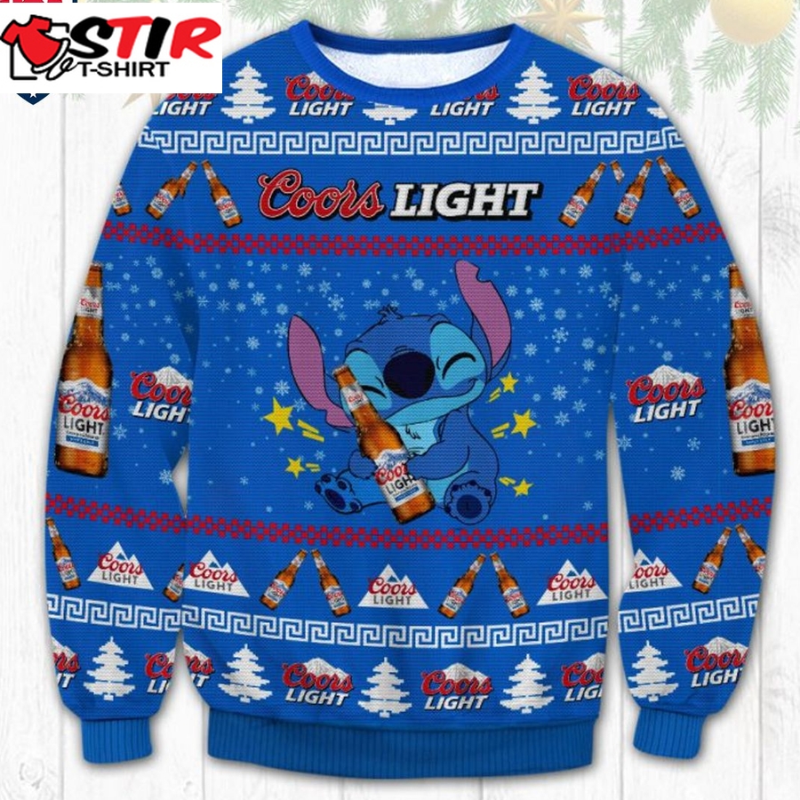 Hot Stitch Hug Coors Light Ugly Christmas Sweater