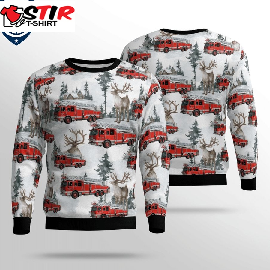 Hot Tennessee Memphis Fire Department 3D Christmas Sweater
