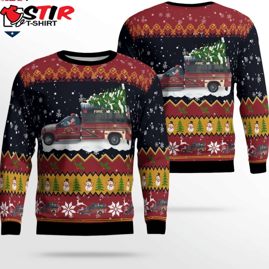 Hot Tennessee Putnam County Fire Department 3D Christmas Sweater