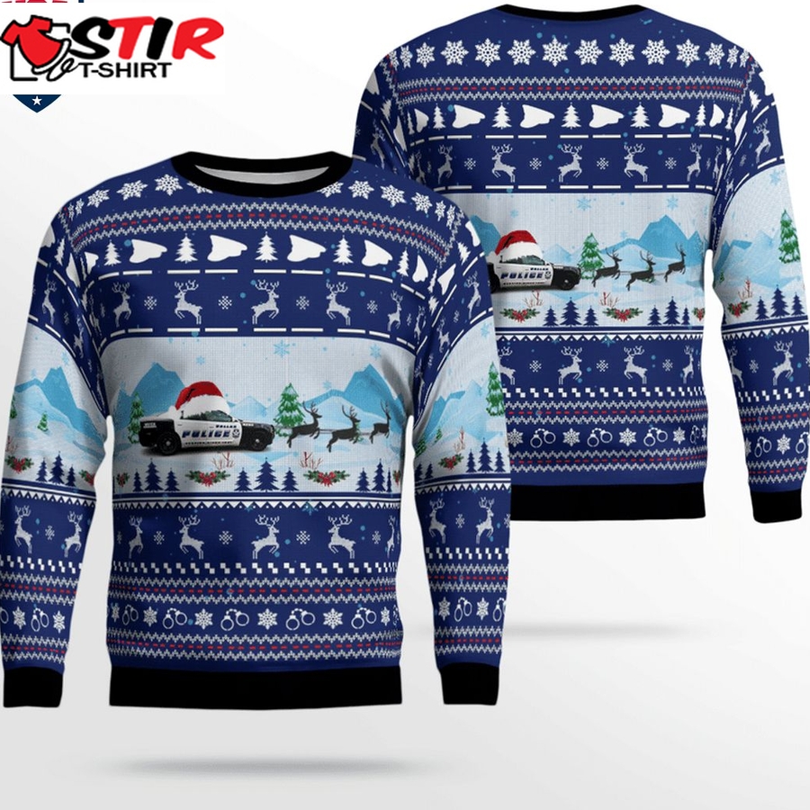 Hot Texas Dallas Police Department 3D Christmas Sweater