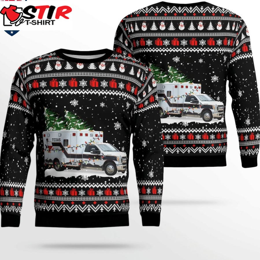Hot Texas Ems 3D Christmas Sweater