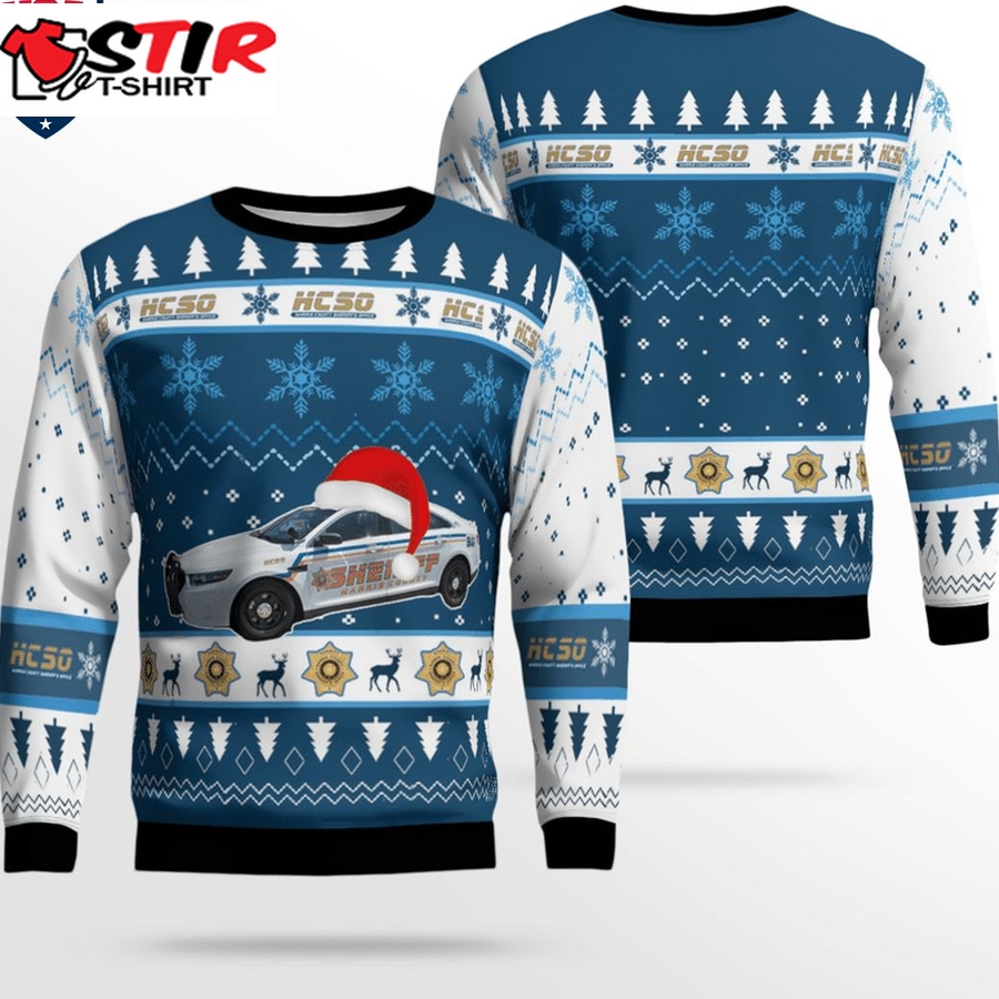 Hot Texas Harris County Sheriff 3D Christmas Sweater