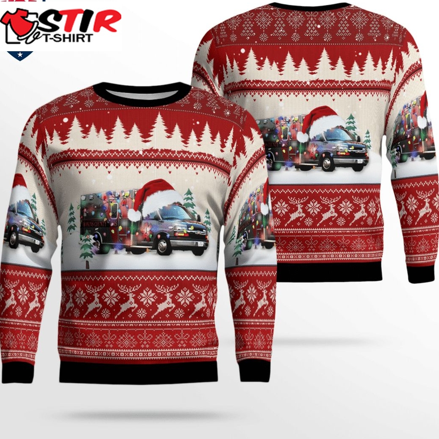 Hot Texas Hopkins County Ems 3D Christmas Sweater