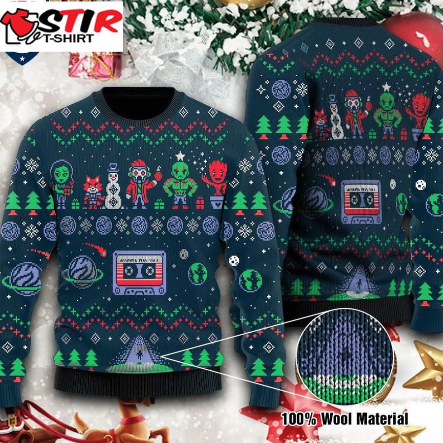 Hot The Guardians Of The Galaxy Holiday Mix Vol 1 Ugly Christmas Sweater