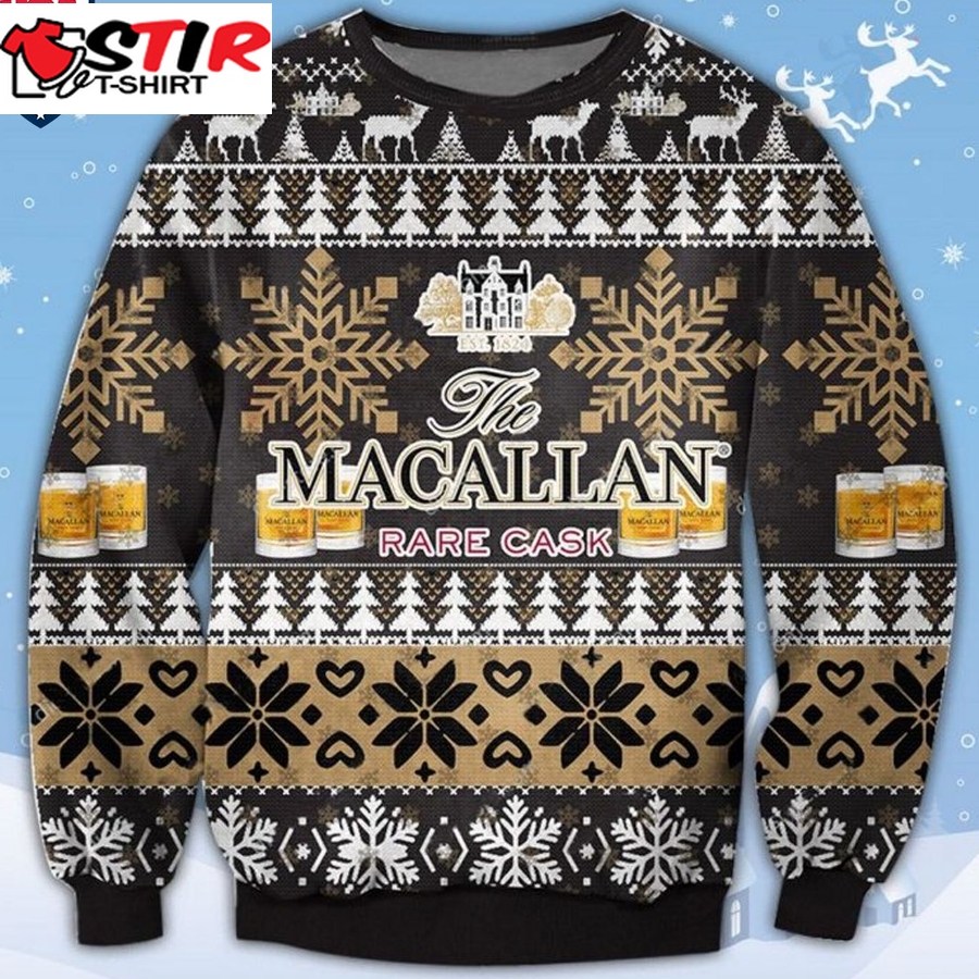 Hot The Macallan Rare Cask Ugly Christmas Sweater