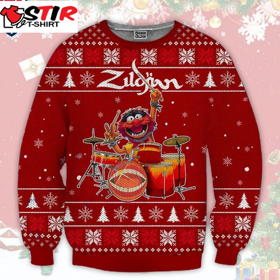 Hot The Muppet Show Zildjian Ugly Christmas Sweater