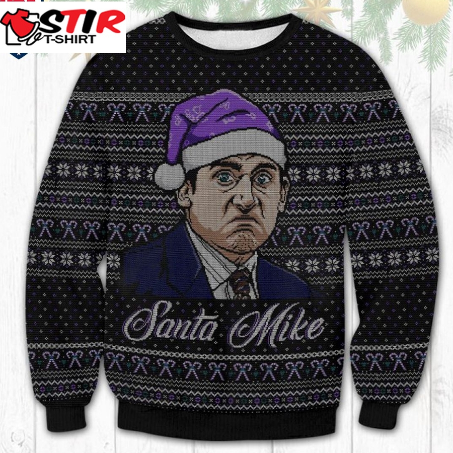 Hot The Office Santa Mike Ugly Christmas Sweater