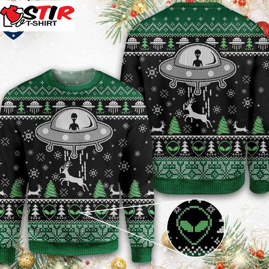 Hot Ufo Alien Ugly Christmas Sweater