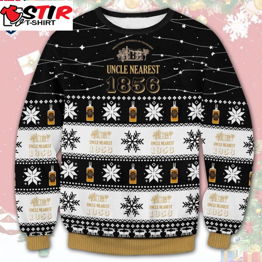 Hot Uncle Nearest 1856 Ugly Christmas Sweater