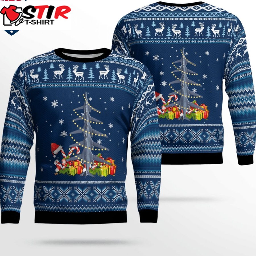 Hot Us Air Force Rockwell B 1 Lancer 3D Christmas Sweater