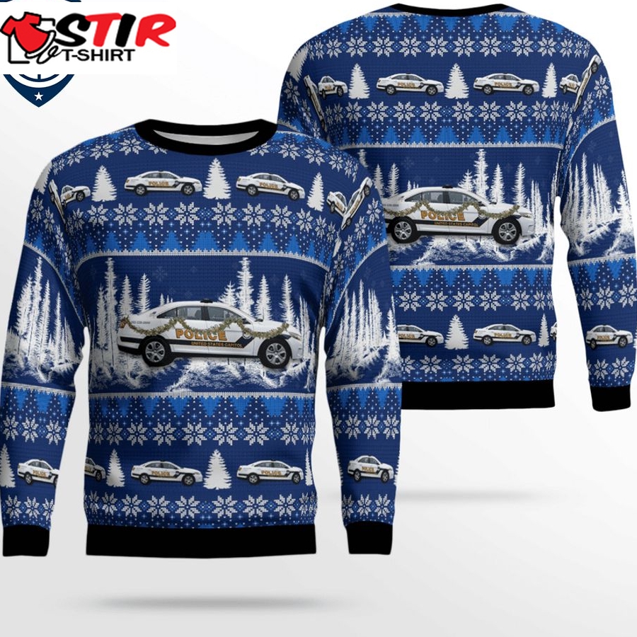Hot Us Capitol Police 3D Christmas Sweater