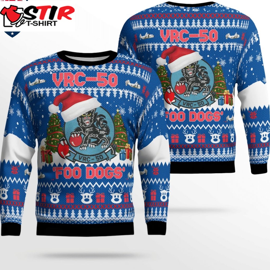 Hot Us Navy Vrc 50 Foo Dogs 3D Christmas Sweater