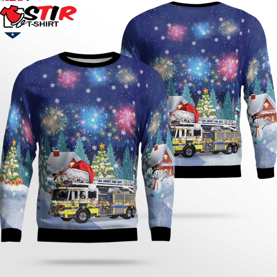 Hot Ventura County Fire Department 3D Christmas Sweater