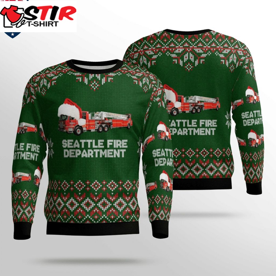 Hot Washington Seattle Fire Department Ver 2 3D Christmas Sweater