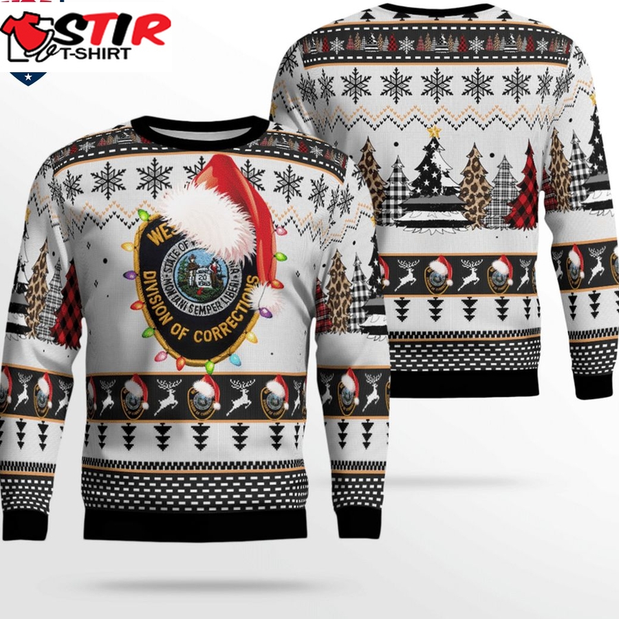 Hot West Virginia Division Of Corrections And Rehabilitation 3D Christmas Sweater