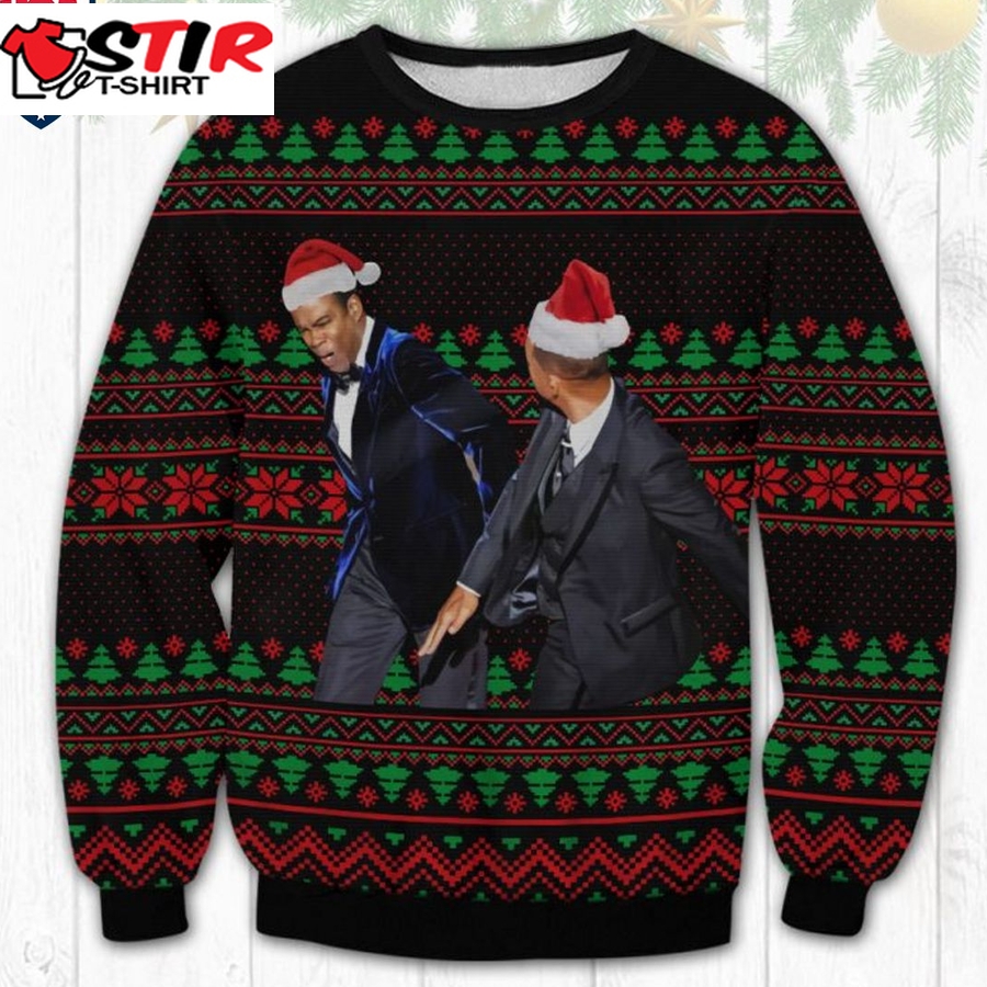 Hot Will Smith Meme The Slap Ugly Christmas Sweater