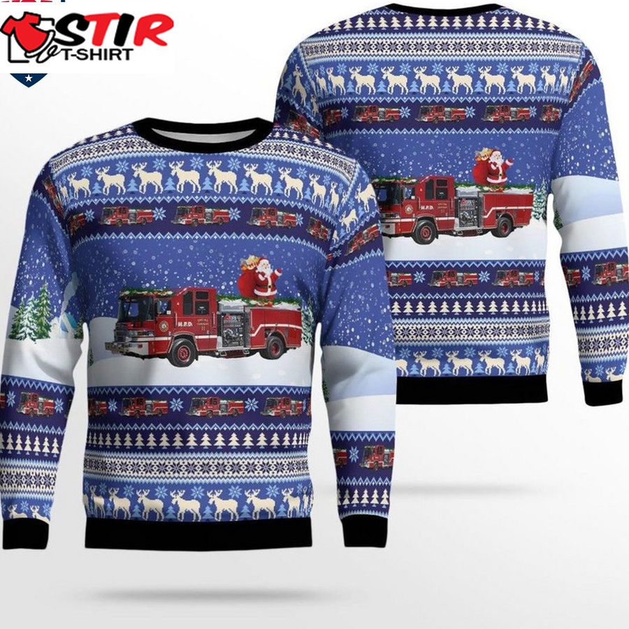 Hot Wisconsin City Of Madison Fire Department 3D Christmas Sweater