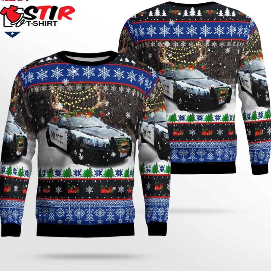 Hot Woodridge Police Department 3D Christmas Sweater