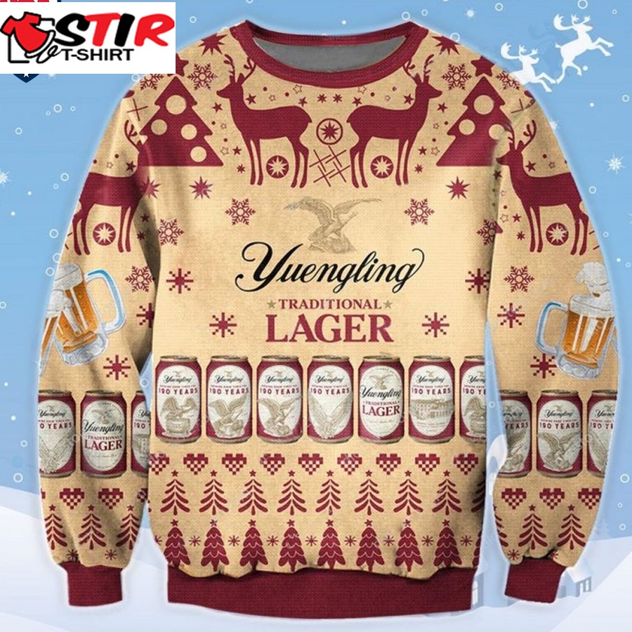 Hot Yuengling Lager Ugly Christmas Sweater