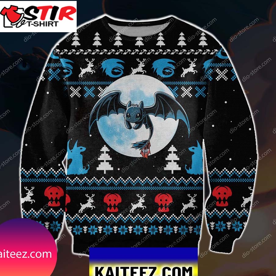 How To Train Your Dragon 3D Print Christmas Ugly Sweater