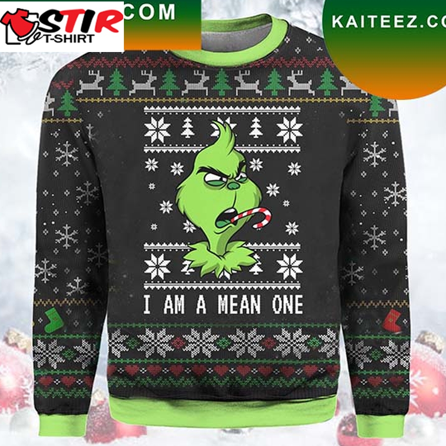 I Am Mean One Grinch Christmas Ugly Sweater