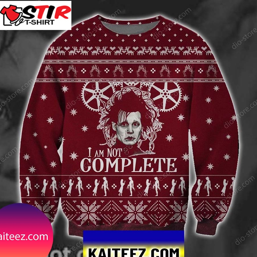 I Am Not Complete Knitting Pattern 3D Print Christmas Ugly Sweater