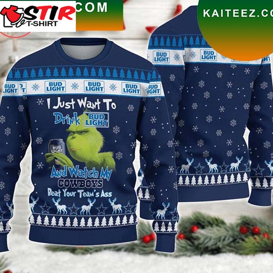 I Just Want To Drink Grinch Grinch Christmas Ugly Sweater
