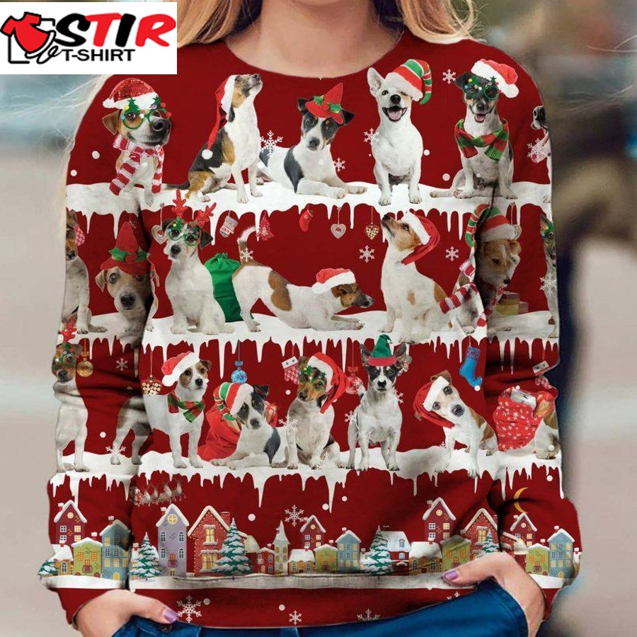 Jack Russell Terrier   Snow Christmas   Premium Dog Christmas Ugly Sweatshirt, Dog Ugly Sweater   114
