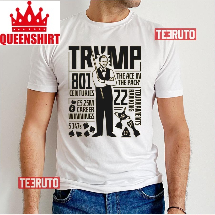 Judd Trump Career Highlights Illustration Snooker Unisex T Shirt