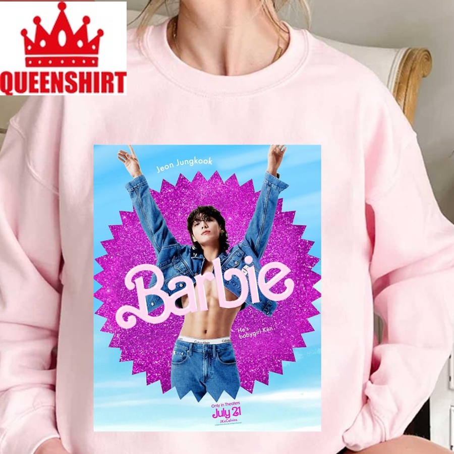 Jungkook Barbie 2023 Poster Bts Jk Ck Unisex Sweatshirt