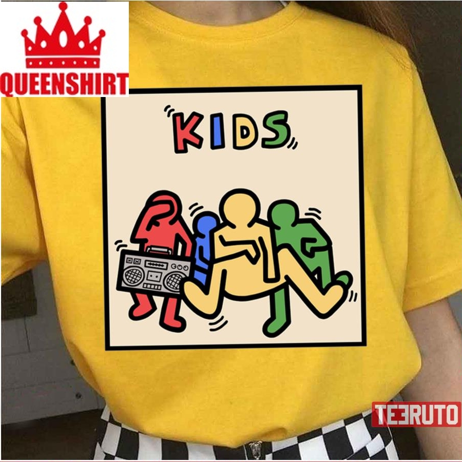 Kids Swimming Keith Haring Unisex T Shirt