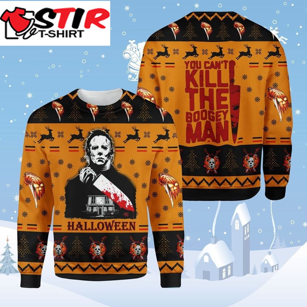 Michael Christmas Horror Fan 2022 Ugly Jason Voorhees &8211; Leatherface Horror Killer Character Murder Halloween Gift Sweater