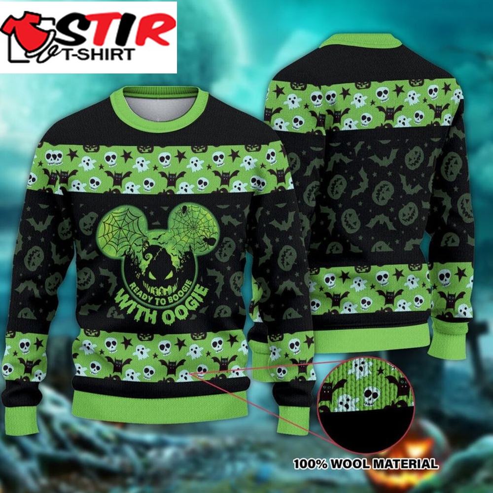 Ready To Boogie With Oogie Halloween Sweater Oogie Boogie Halloween Ugly Sweater