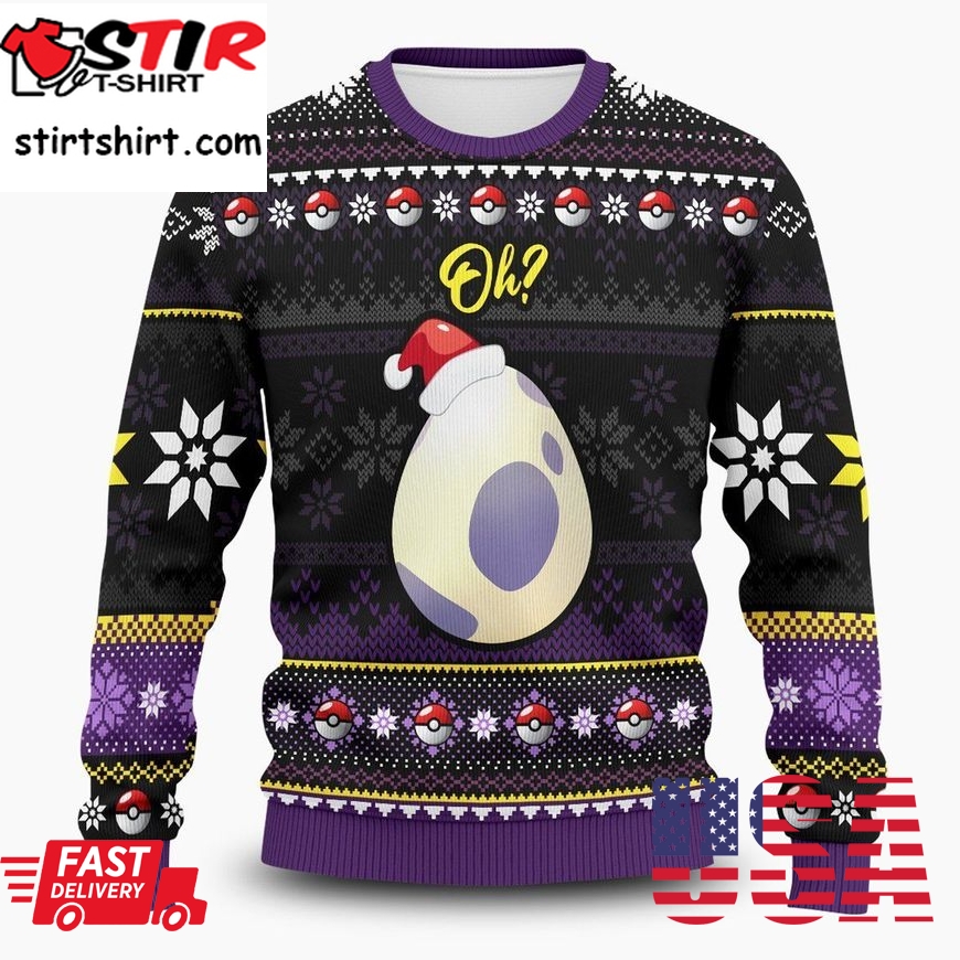 10Km Pokemon Egg Unisex Wool Sweater