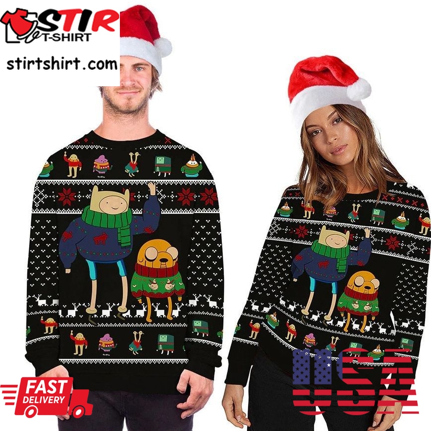 Adventure Time Ugly Christmas Sweater Funny 2021