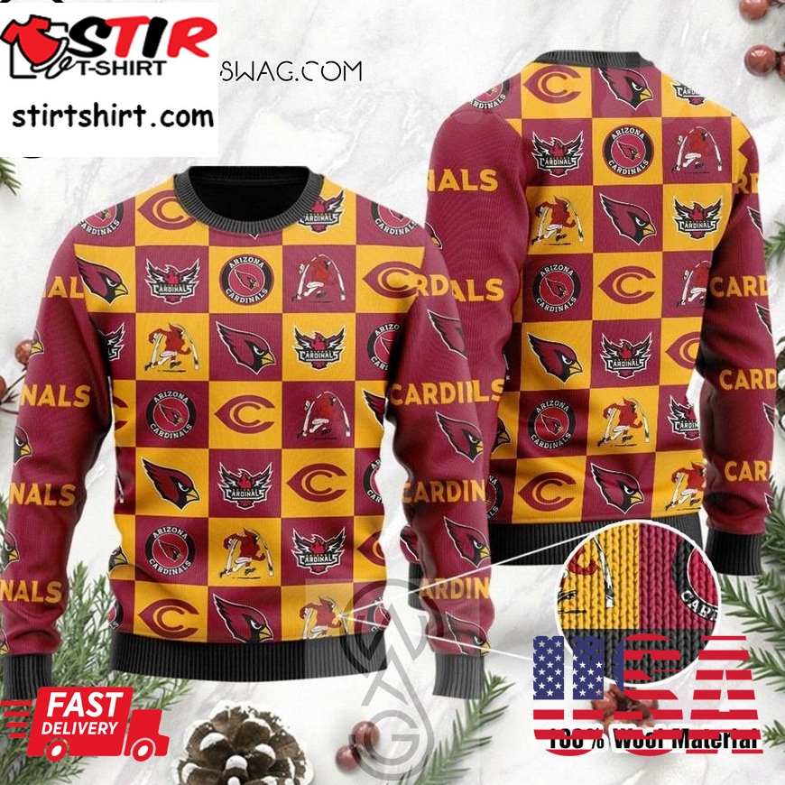 Arizona Cardinals For Fans Holiday Party Ugly Christmas Sweater