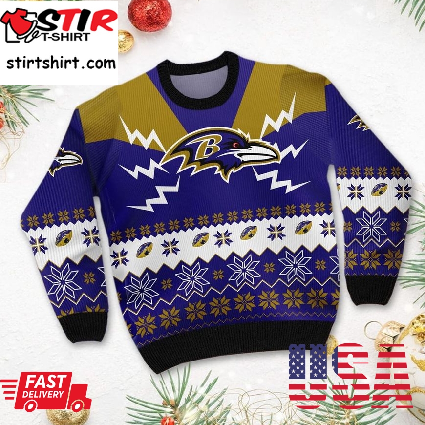 Baltimore Ravens Team 3D Ugly Christmas Sweater Rbsweatshirt511