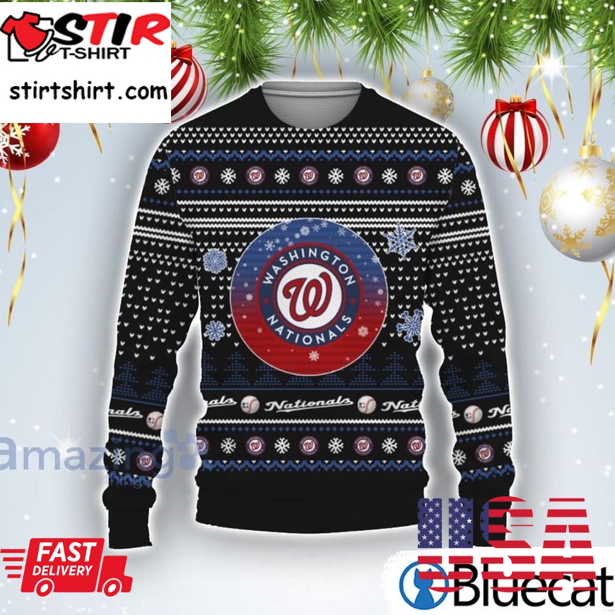Baseball American Washington Nationals Ugly Christmas Sweater