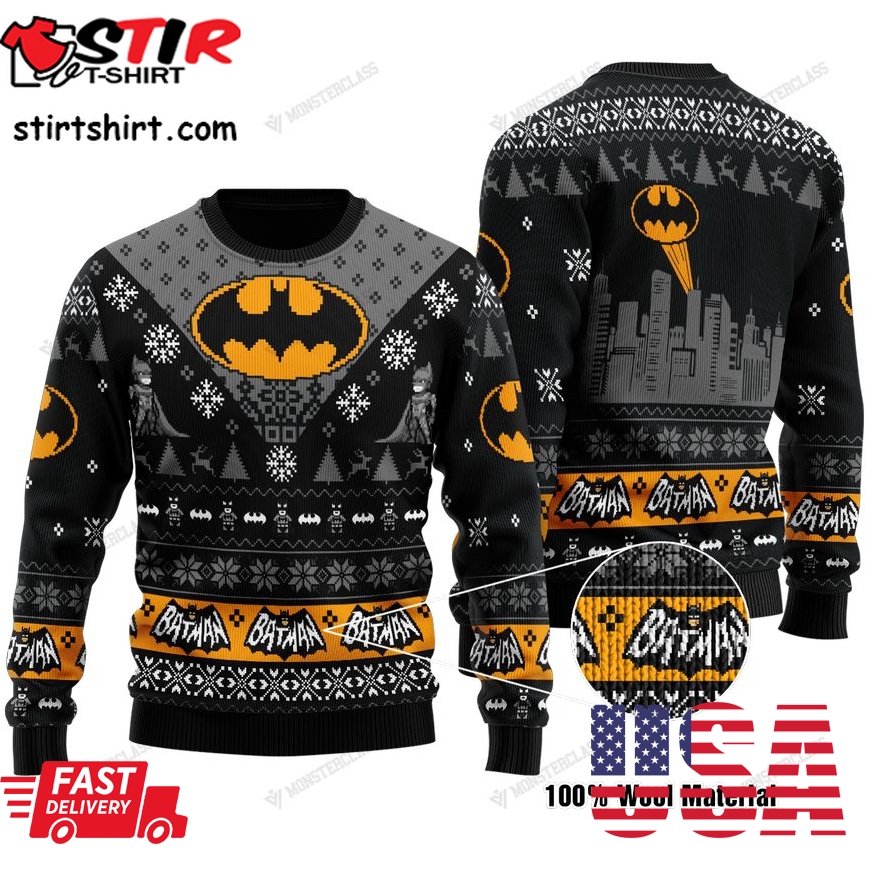 Batman Dc Comics Black Sweater