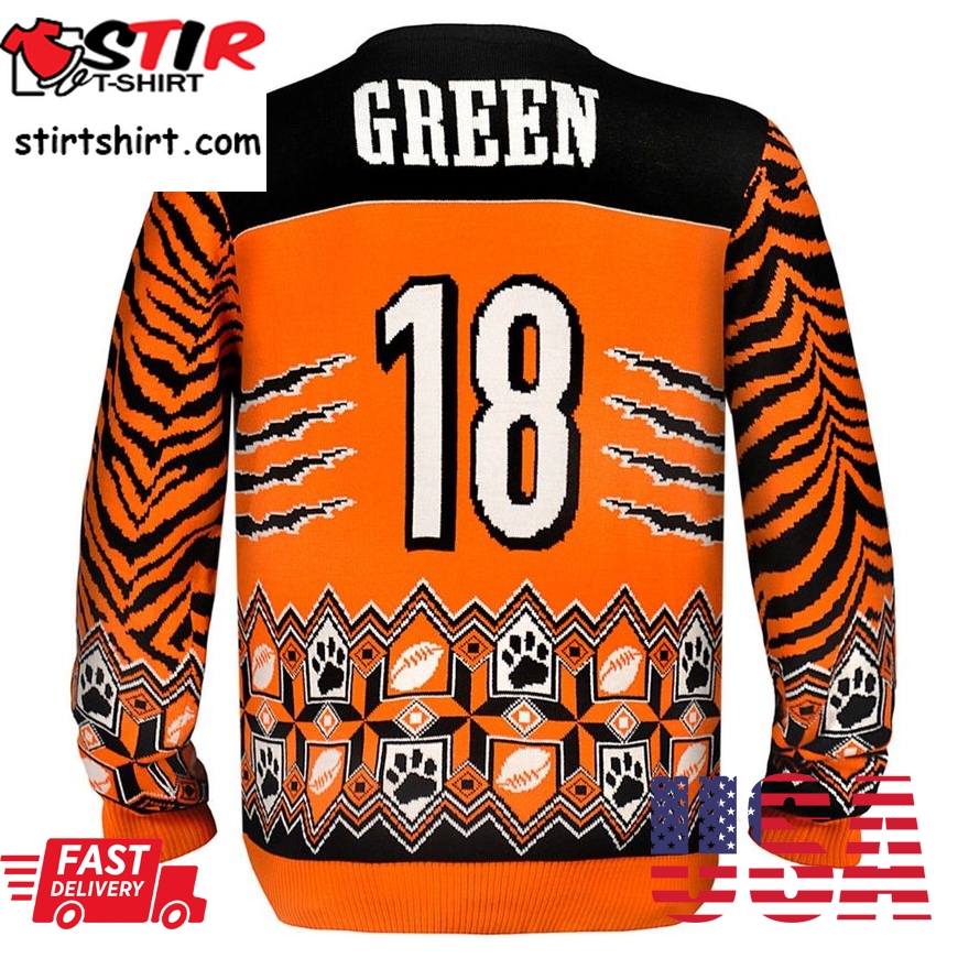 Best Aj Green Cincinnati Bengals Nfl Ugly Player Sweater