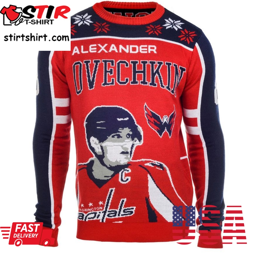 Best Alexander Ovechkin 8 Washington Capitals Nhl Player Ugly Sweater